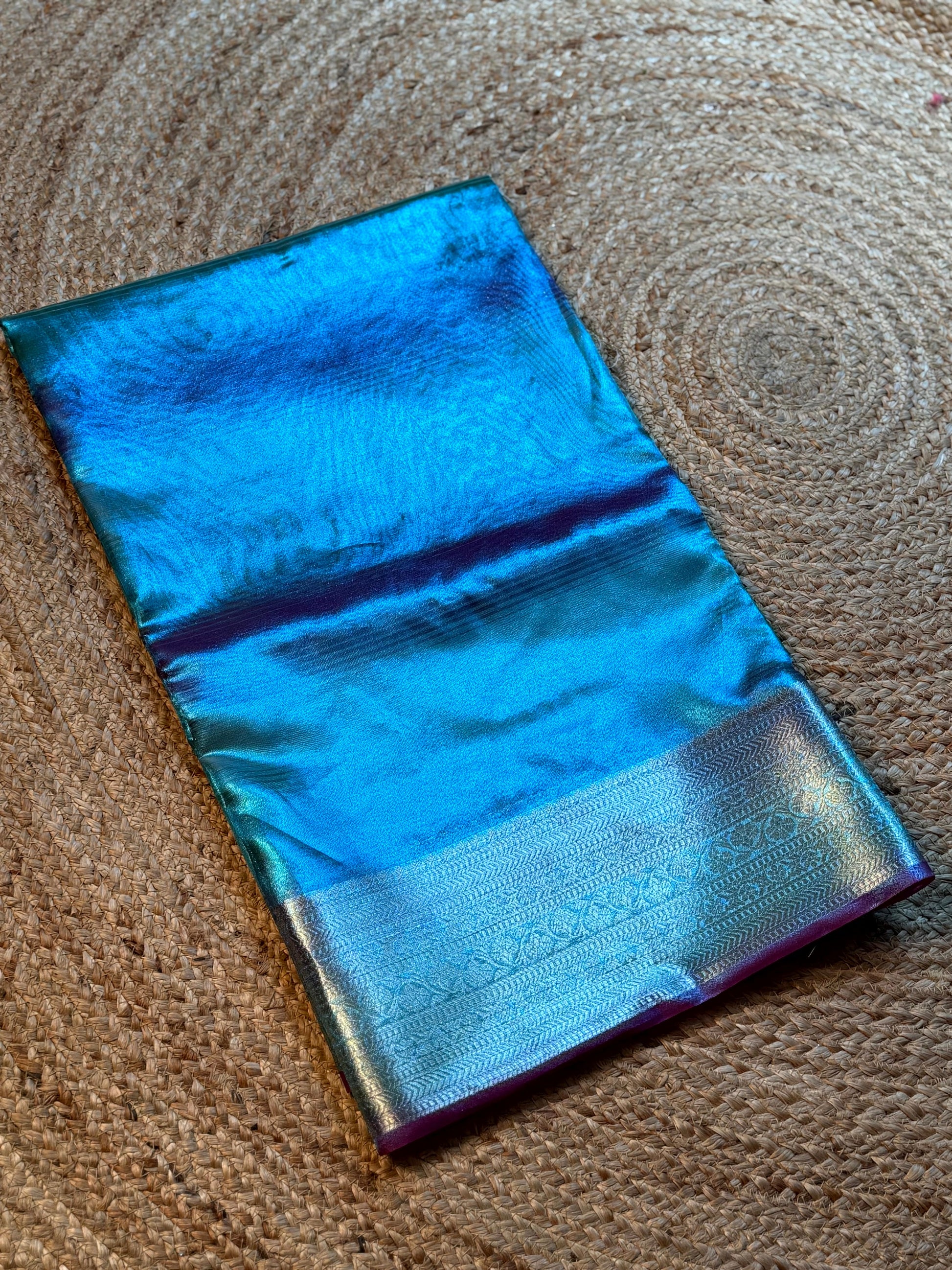 Radiance Dual Tone Tissue Silk Saree by My Store