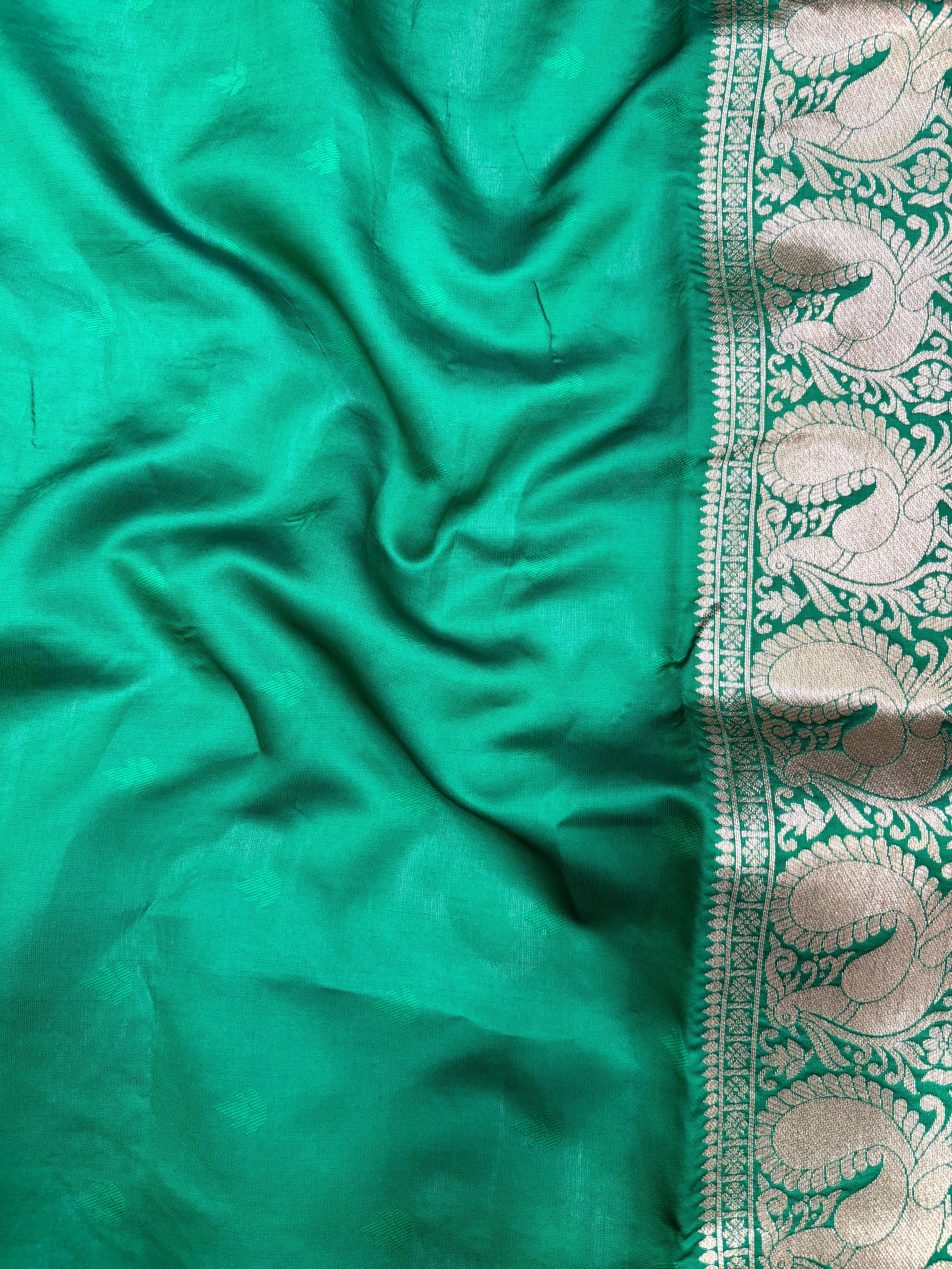 Purple Banarasi Silver Buttas Zari Weaving Saree by My Store