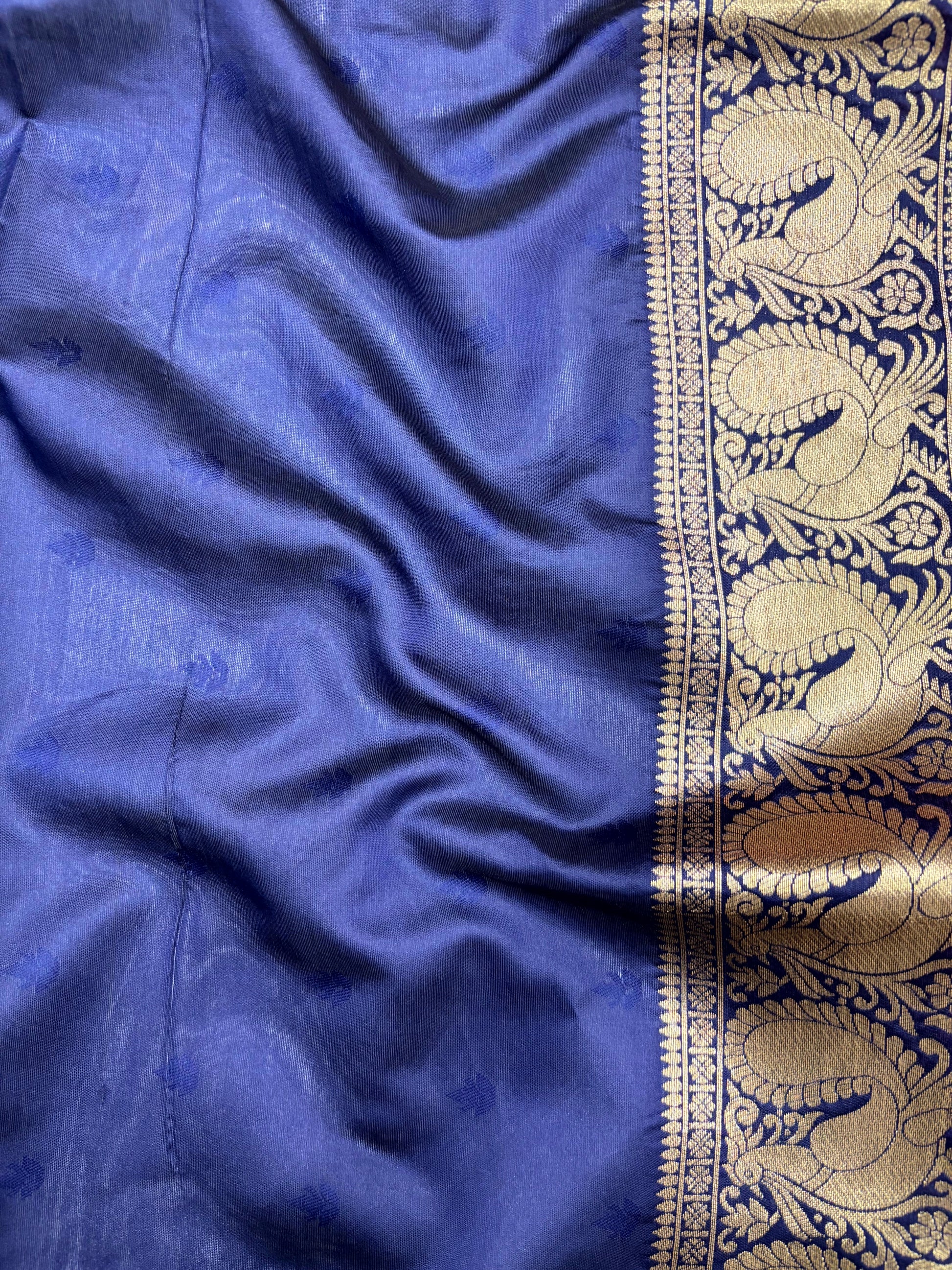 Royal Red Banarasi Silver Buttas Zari Weaving Saree by My Store