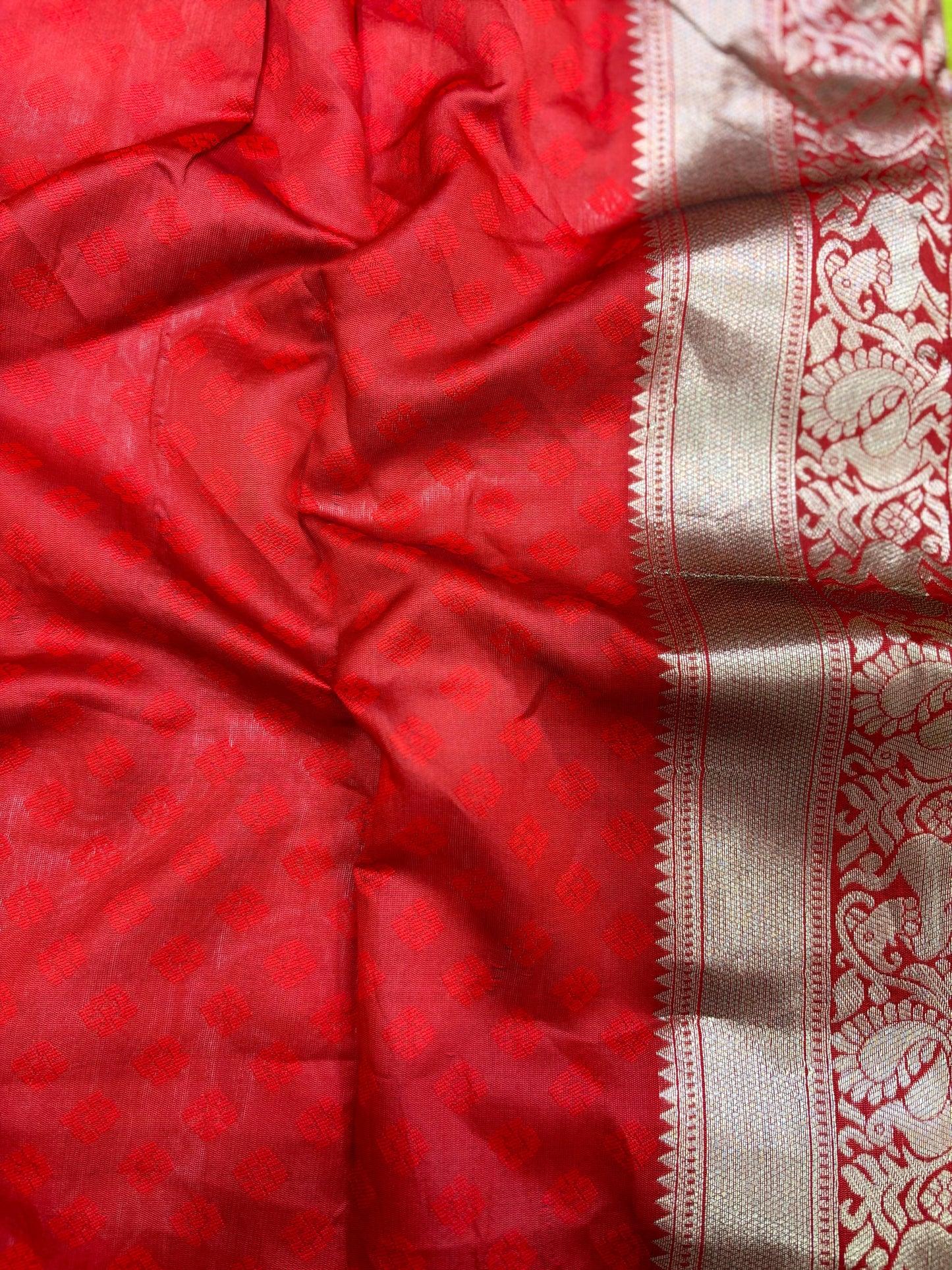 Olive Woven Design Banarasi Saree by My Store