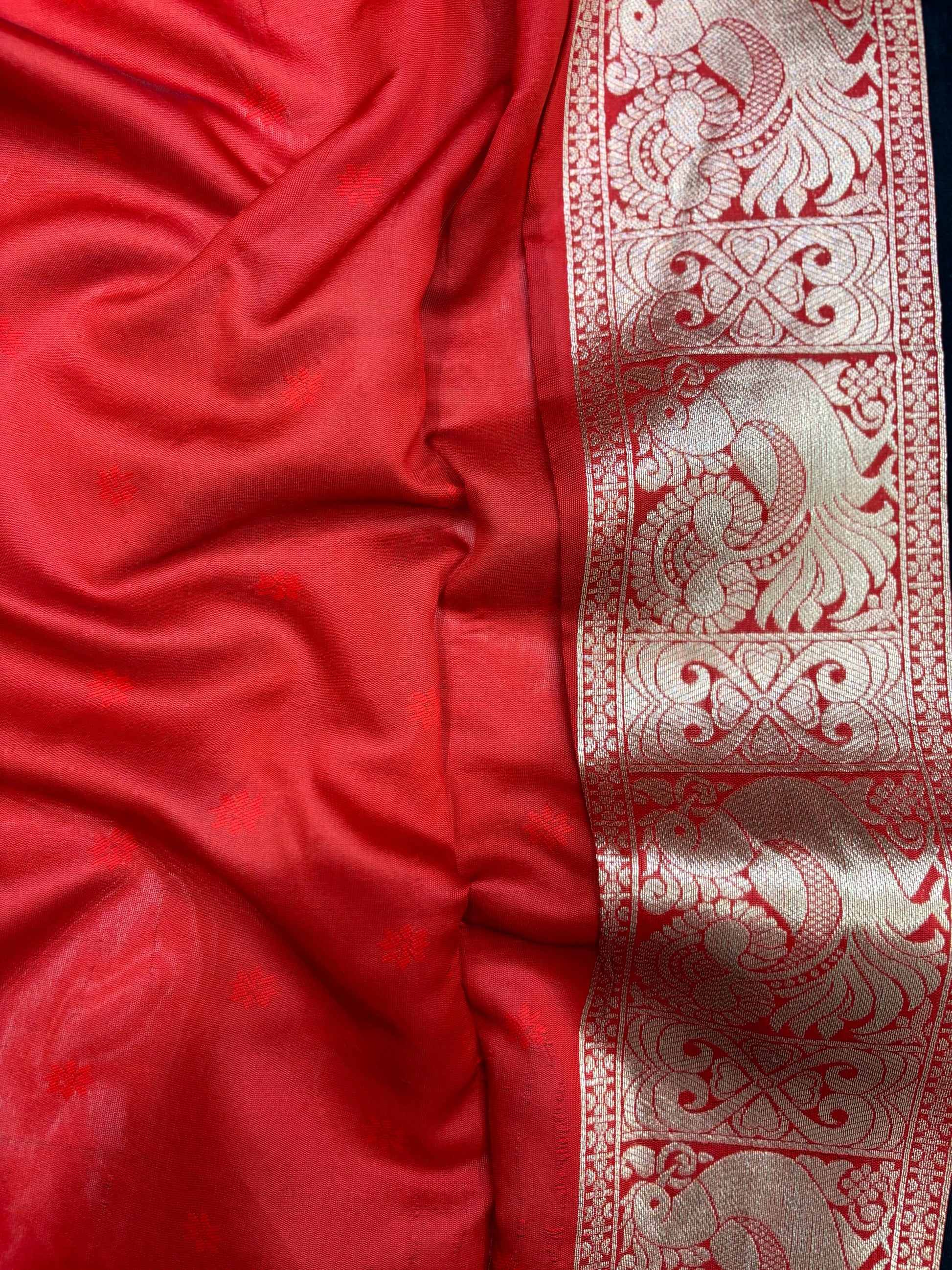 Radiant Black Banarasi Silk Saree by My Store