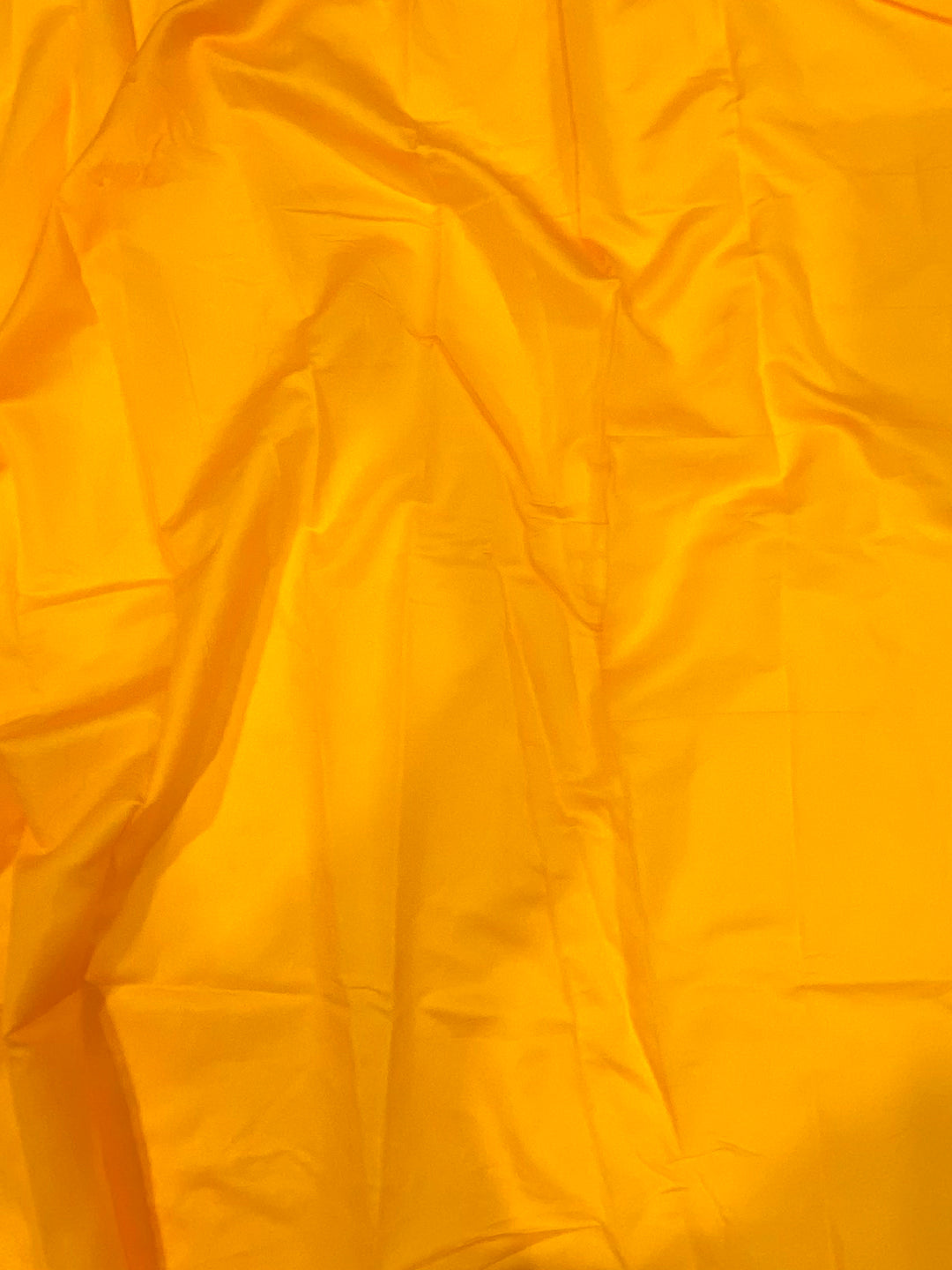 Bright Yellow Soft Cotton Silk Jamdani Saree by My Store