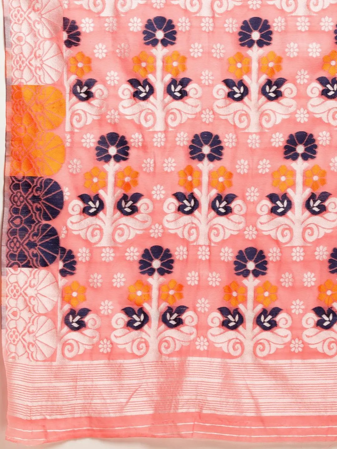 Lovely Dhakai Jamdani Light Weight Cotton Silk Saree by My Store