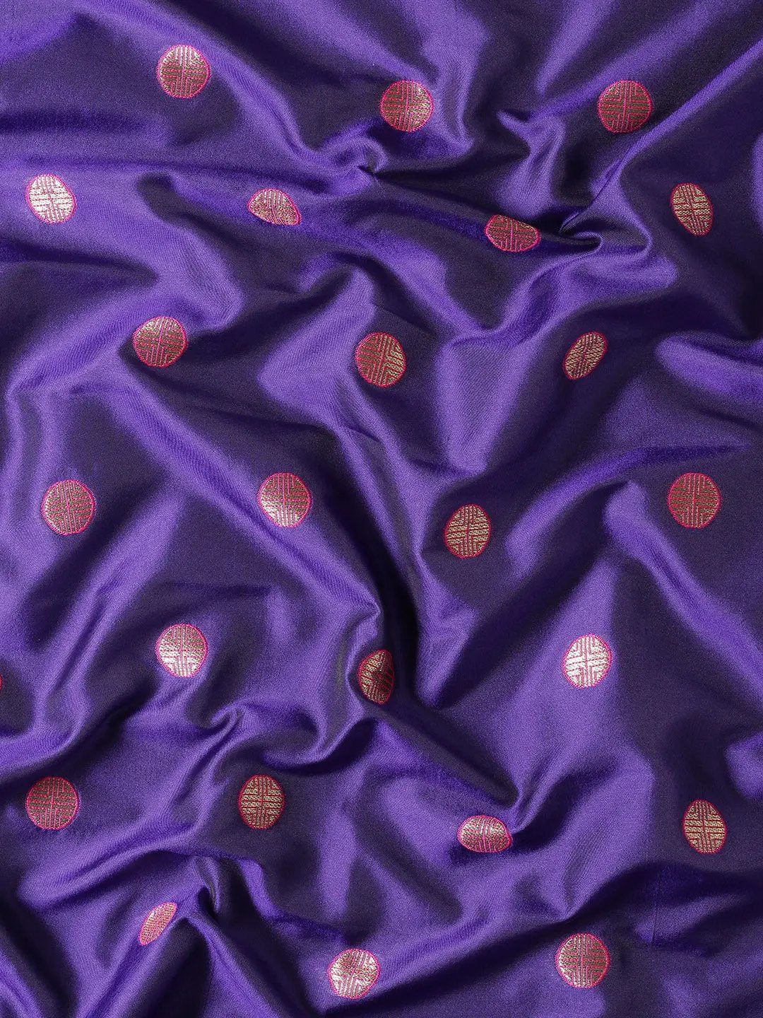 Purple Colour Yevla Paithani Soft Silk Saree by My Store