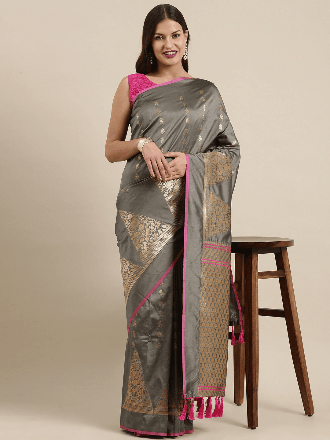 Banarasi Soft Silk Kanchi Zari Weaving Saree