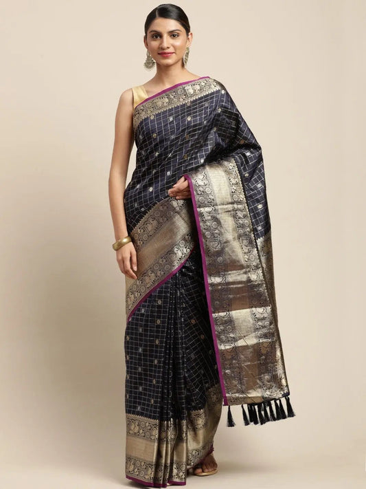 Kanjivaaram Soft Silk Kanchi Zari Weaving Saree by My Store