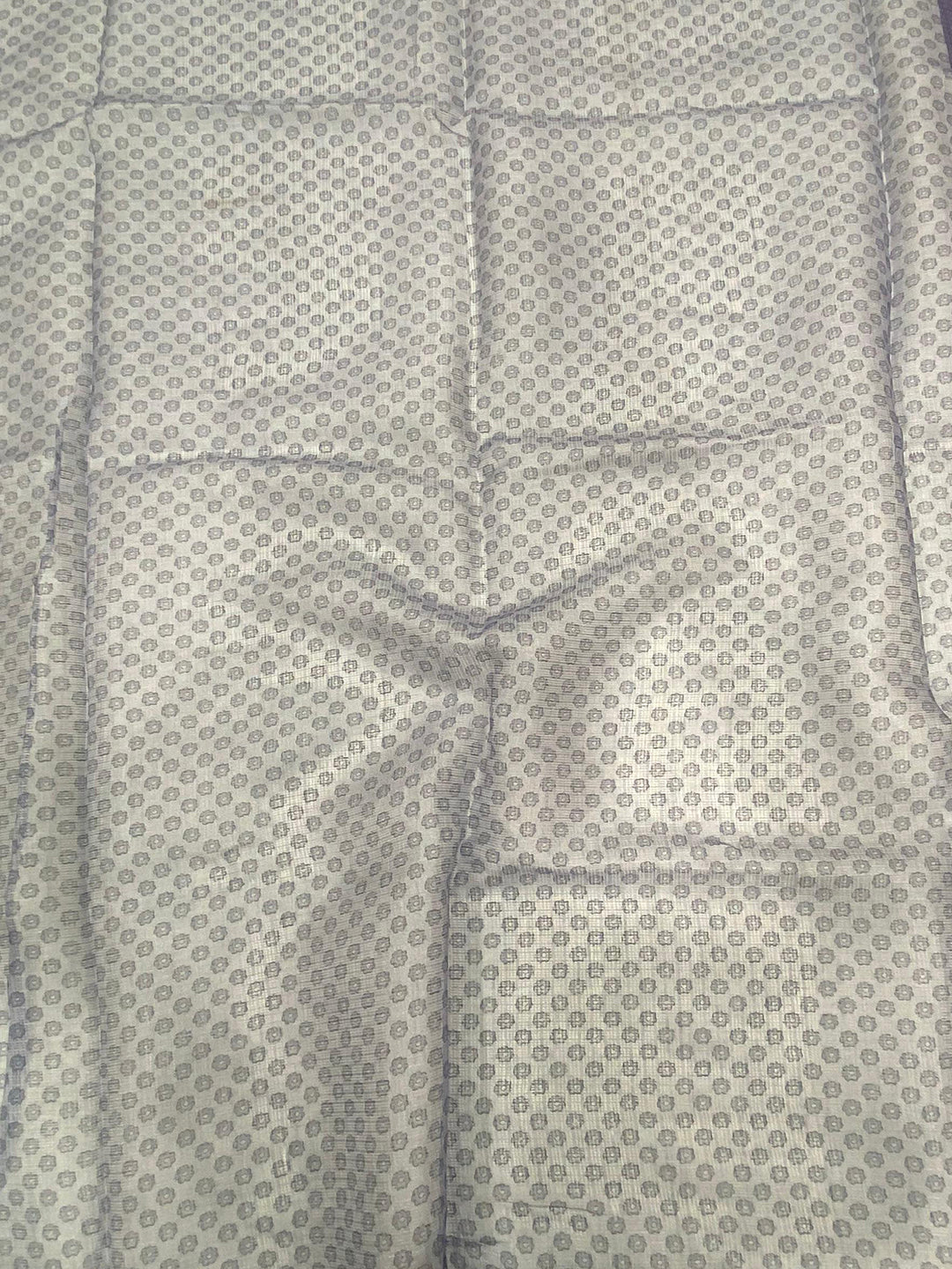 Lavender Kota Doriya Kalamkari Saree by My Store