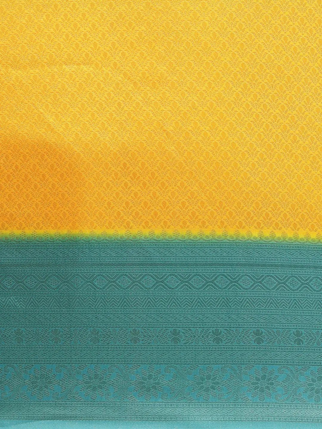 Yellow Colour Banarasi Soft Silk Party Wear Saree