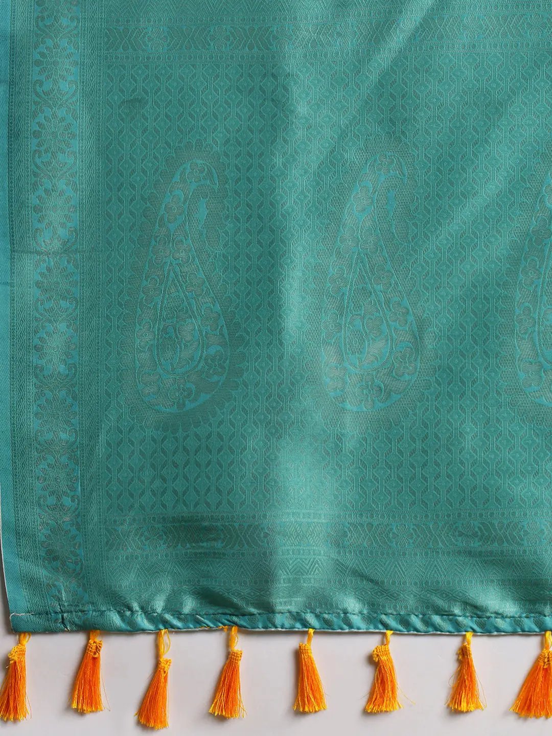 Yellow Colour Banarasi Soft Silk Party Wear Saree