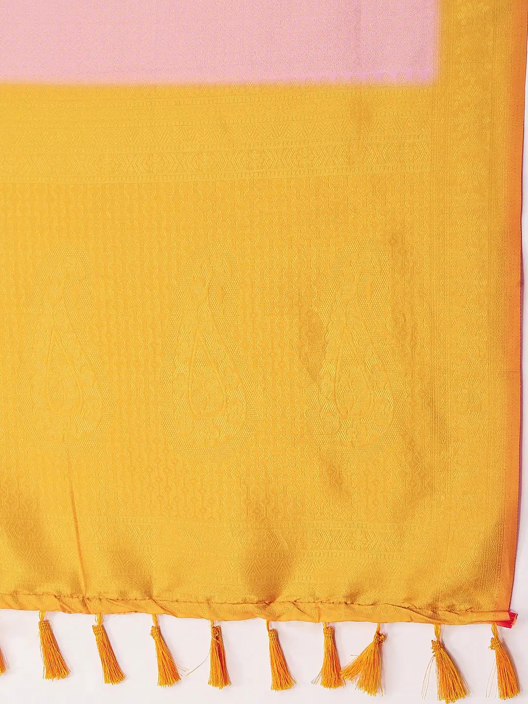 Light Pink Colour Banarasi Soft Silk Party Wear Saree by My Store