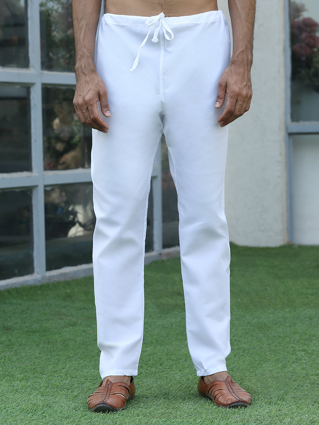 Cotton blend Woven self Desing Kurta Pyjama Set