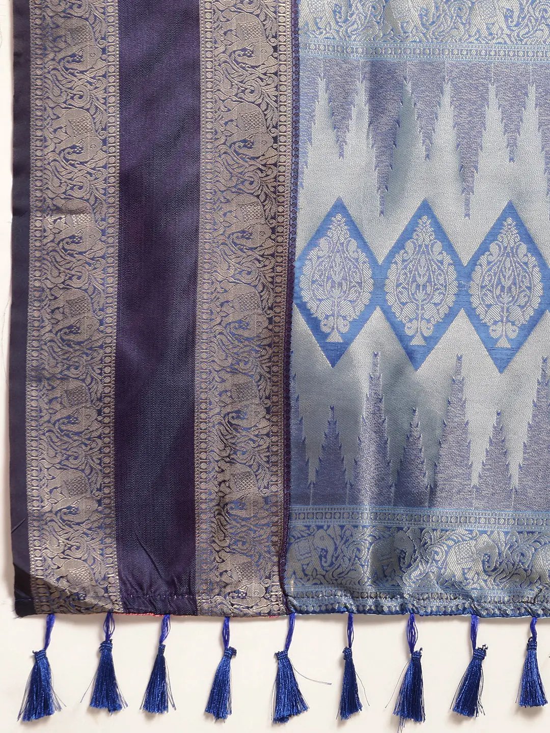 Banarasi Soft Silk Gadwal Pattu Zari Weaving Party Wear Saree
