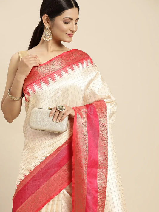 Banarasi Soft Silk Gadwal Pattu Zari Weaving Party Wear Saree