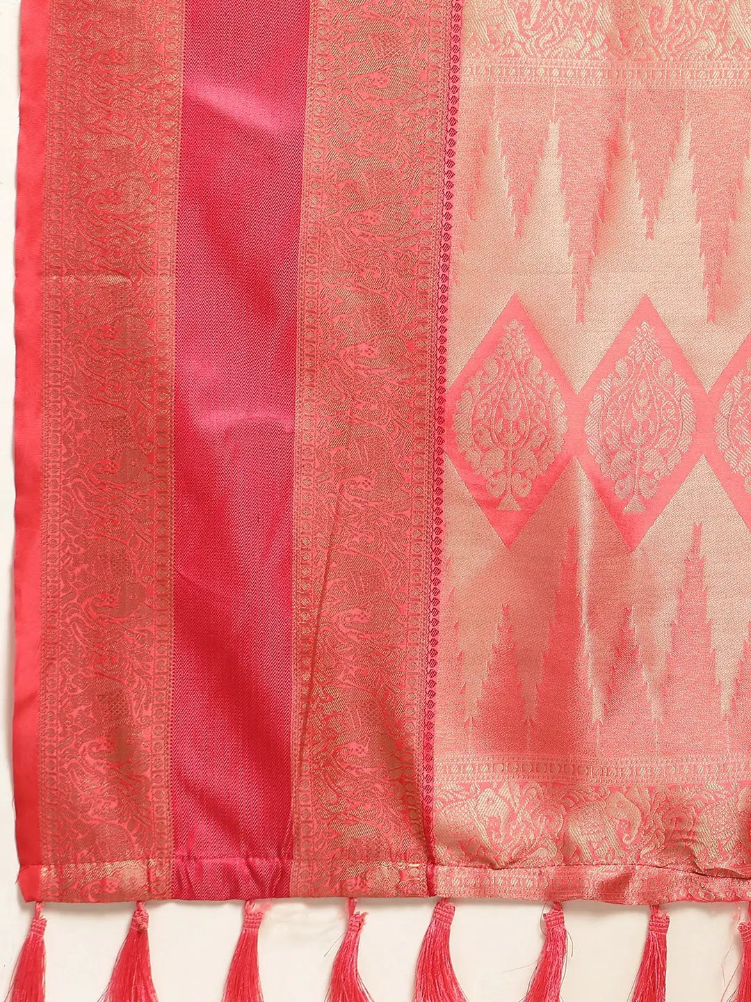 Banarasi Soft Silk Gadwal Pattu Zari Weaving Party Wear Saree by My Store