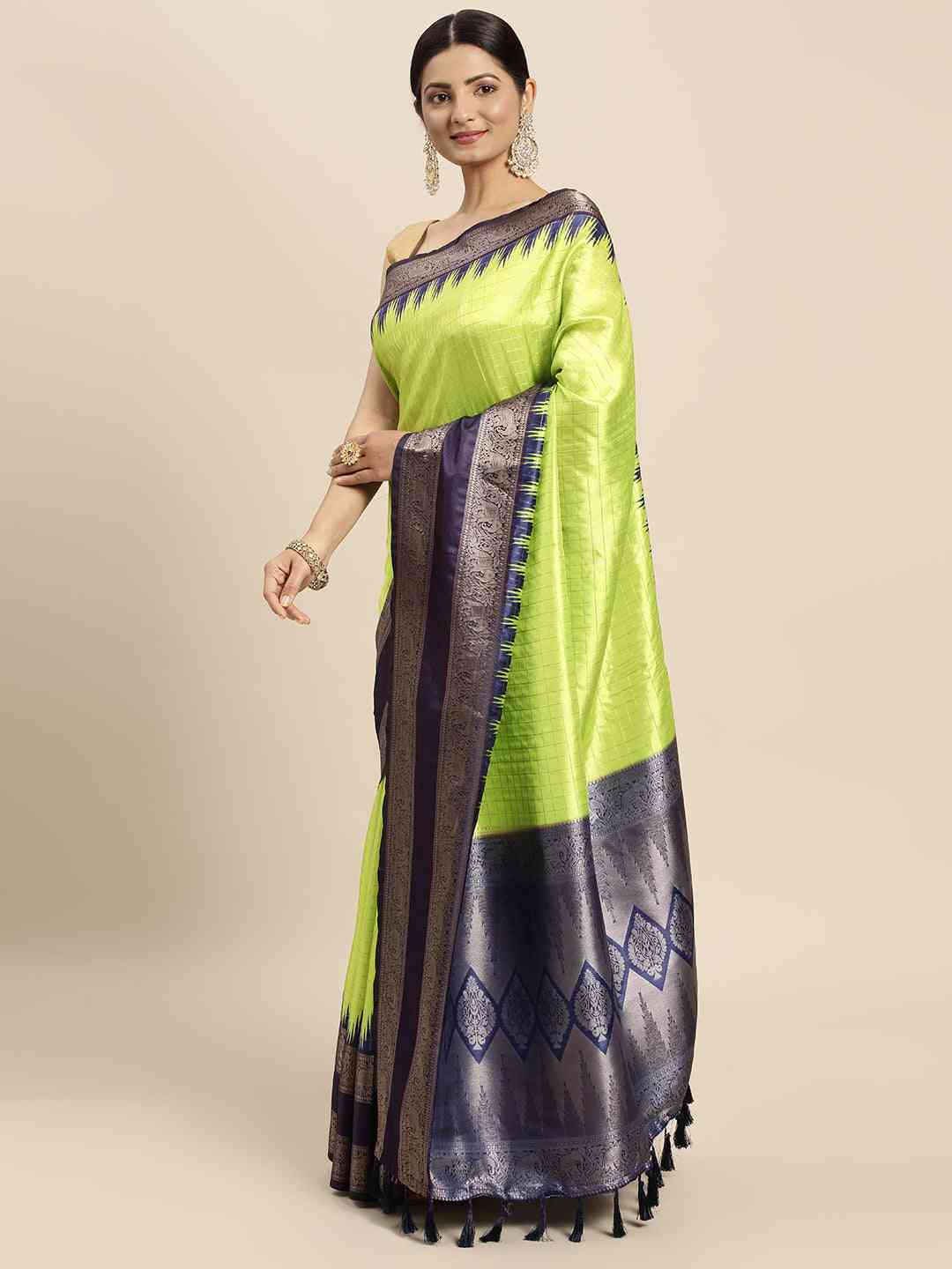 Banarasi Soft Silk Gadwal Pattu Zari Weaving Party Wear Saree by My Store