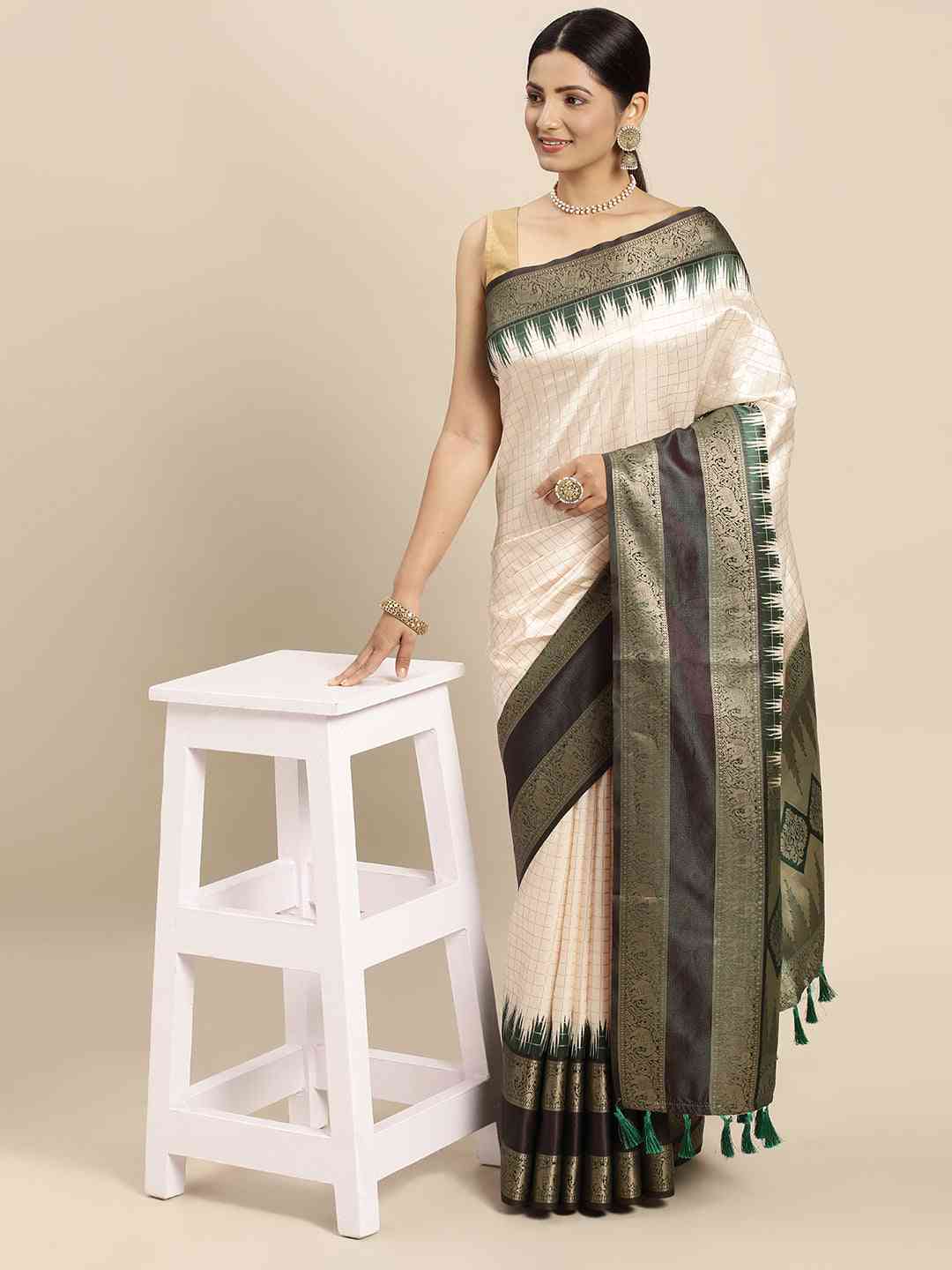 Banarasi Soft Silk Gadwal Pattu Zari Weaving Party Wear Saree by My Store