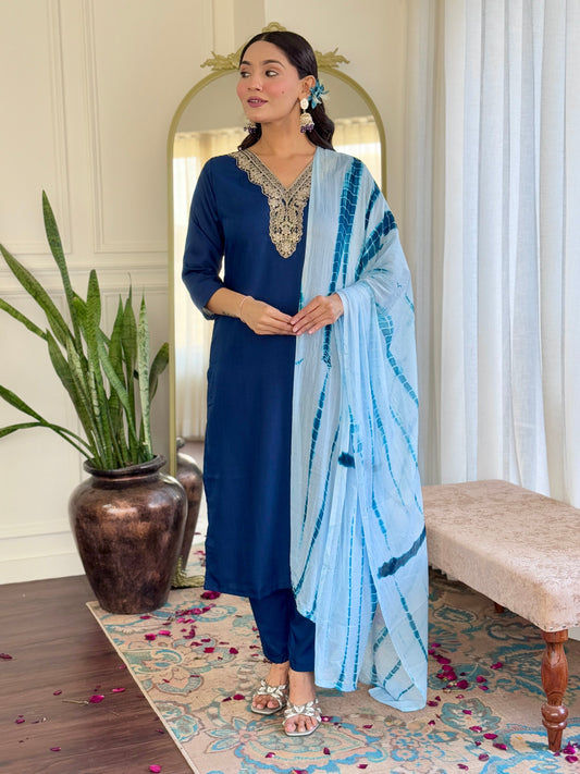 Blue Noir – Luxe Navy Kurta Set for Every Occasion