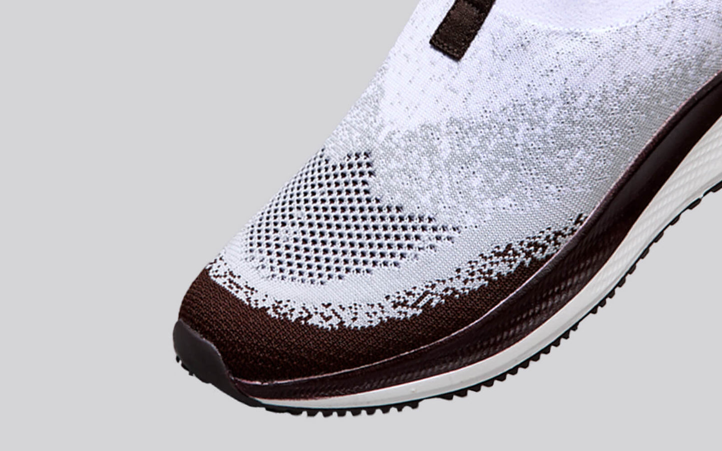 Blend Knit Slip Ons : Ivory-Brown by My Store