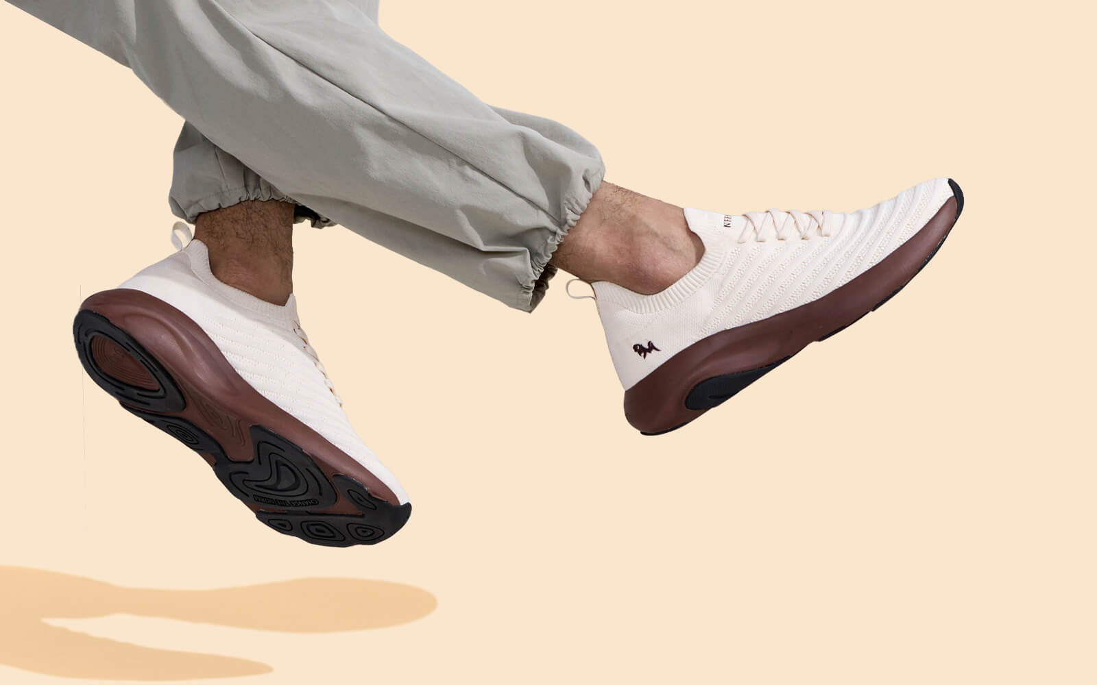 Begin Walk Glide : Ivory Brown by My Store
