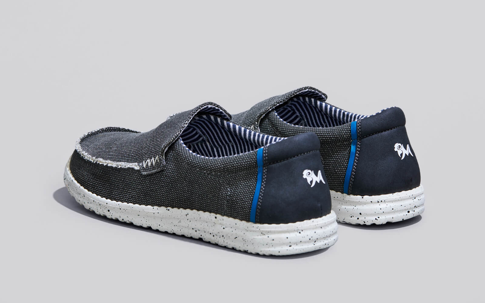 The Wanderers Slip Ons : Black by My Store