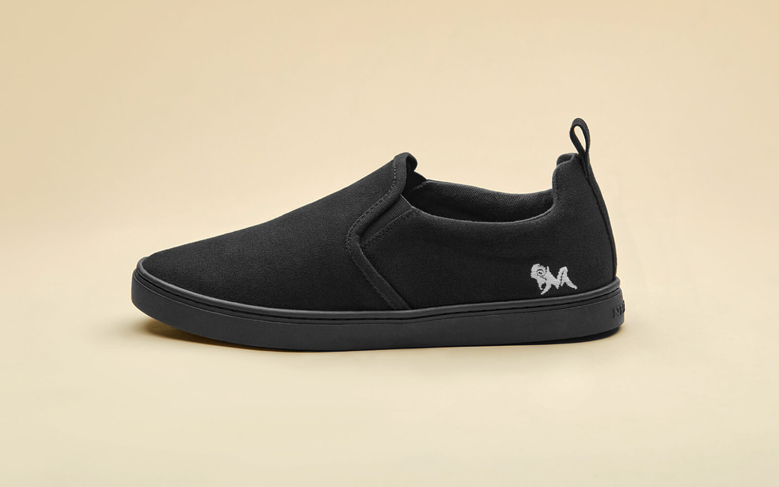 Cotton Slip Ons : Coal Black by My Store