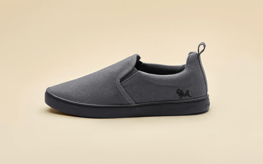 Cotton Slip Ons : Pebble Grey by My Store
