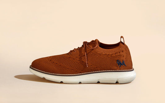 Dress Sneakers : Brown Ivory by My Store