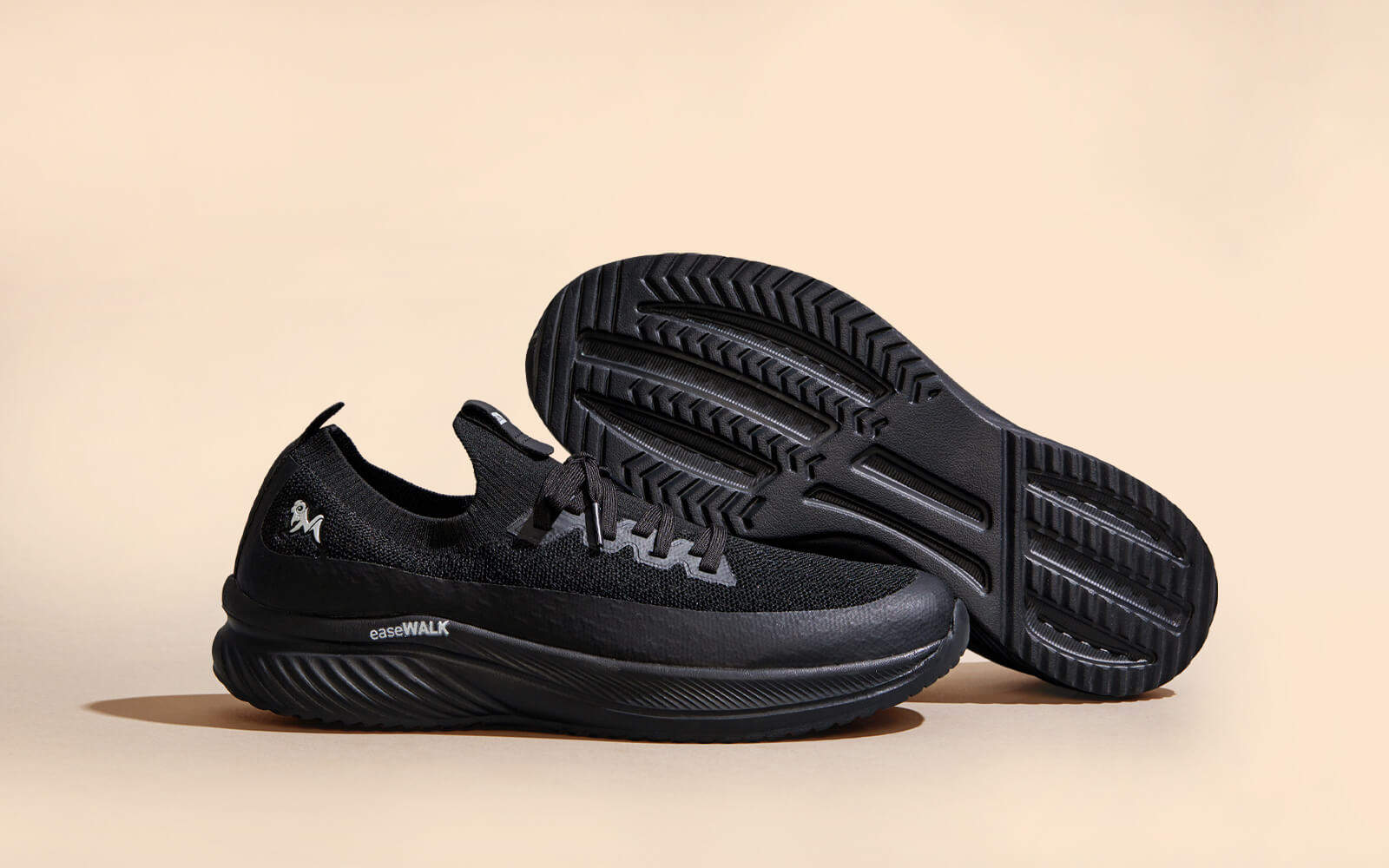 Ease Walk Sneakers : Black by My Store