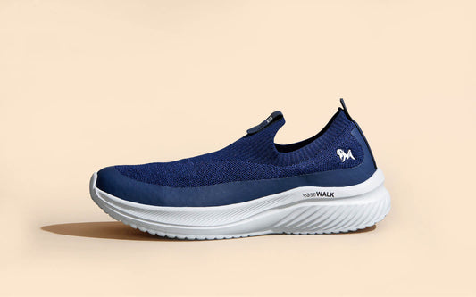 Ease Walk Slip Ons : Blue by My Store