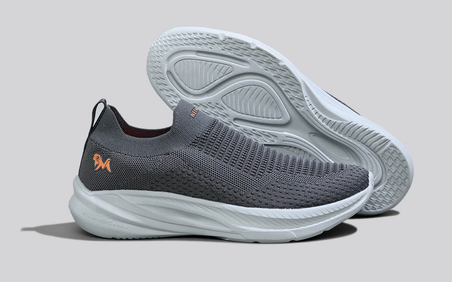 Max Cushy Slip Ons : Grey by My Store