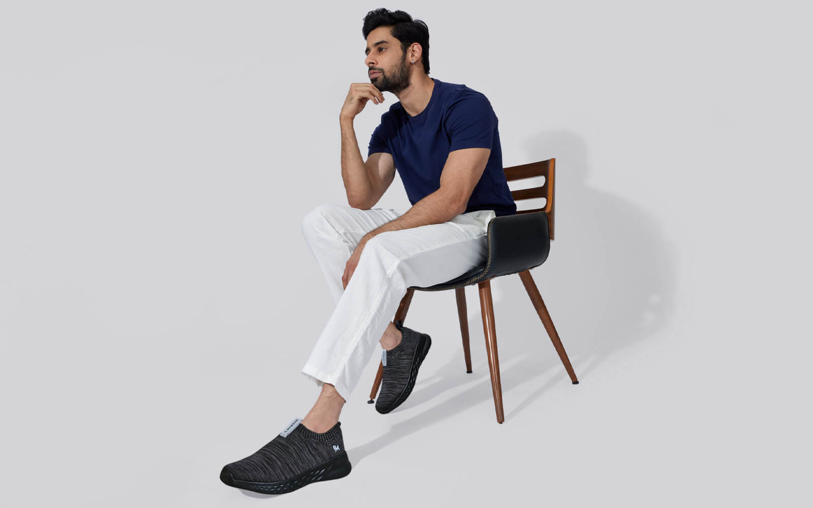 Melange Slip Ons : Black by My Store