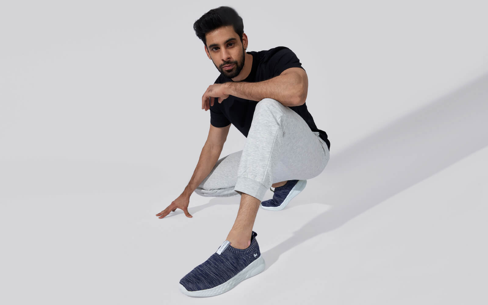 Melange Slip Ons : Navy by My Store