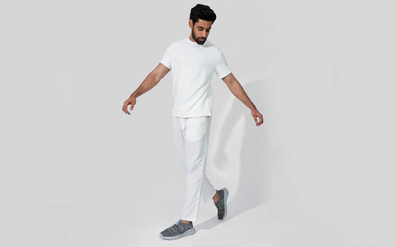 Melange Slip Ons : Grey by My Store