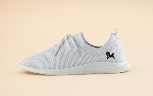 ReLive Knit Sneakers : Brilliant White by My Store