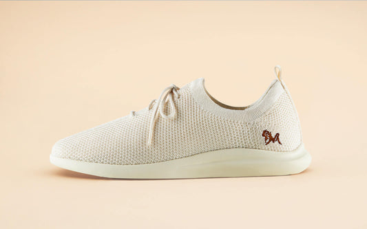 ReLive Knit Sneakers : Ivory Cream by My Store