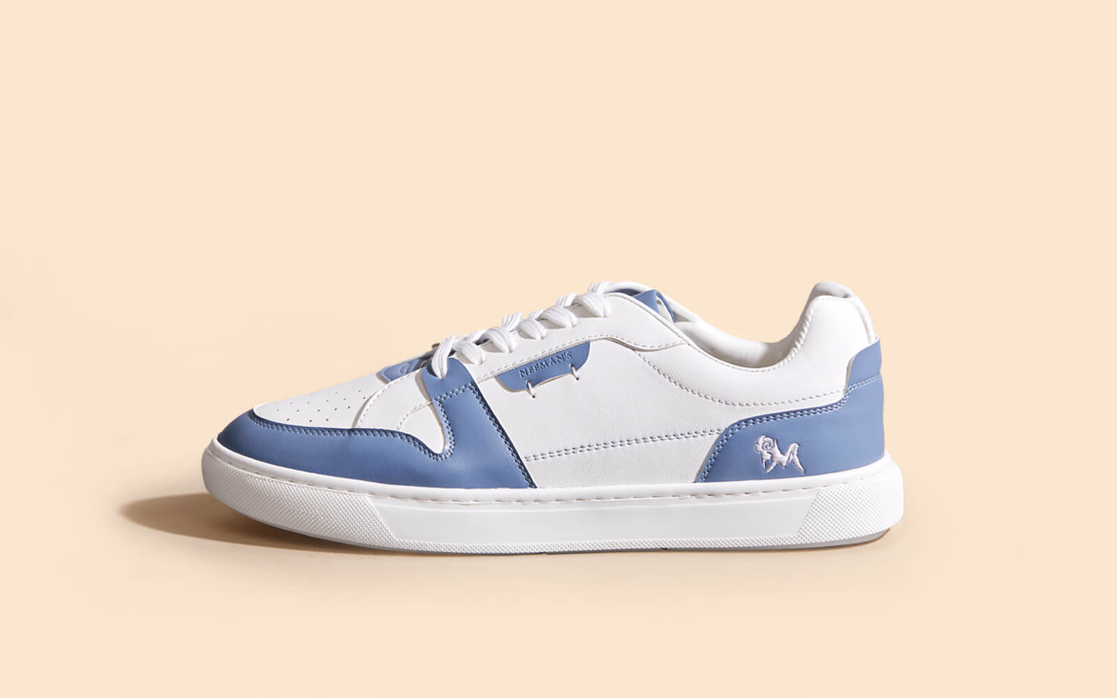 Retro Slick Sneakers : Blue and White by My Store