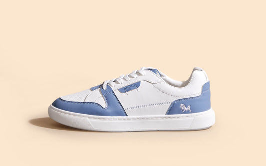 Retro Slick Sneakers : Blue and White by My Store