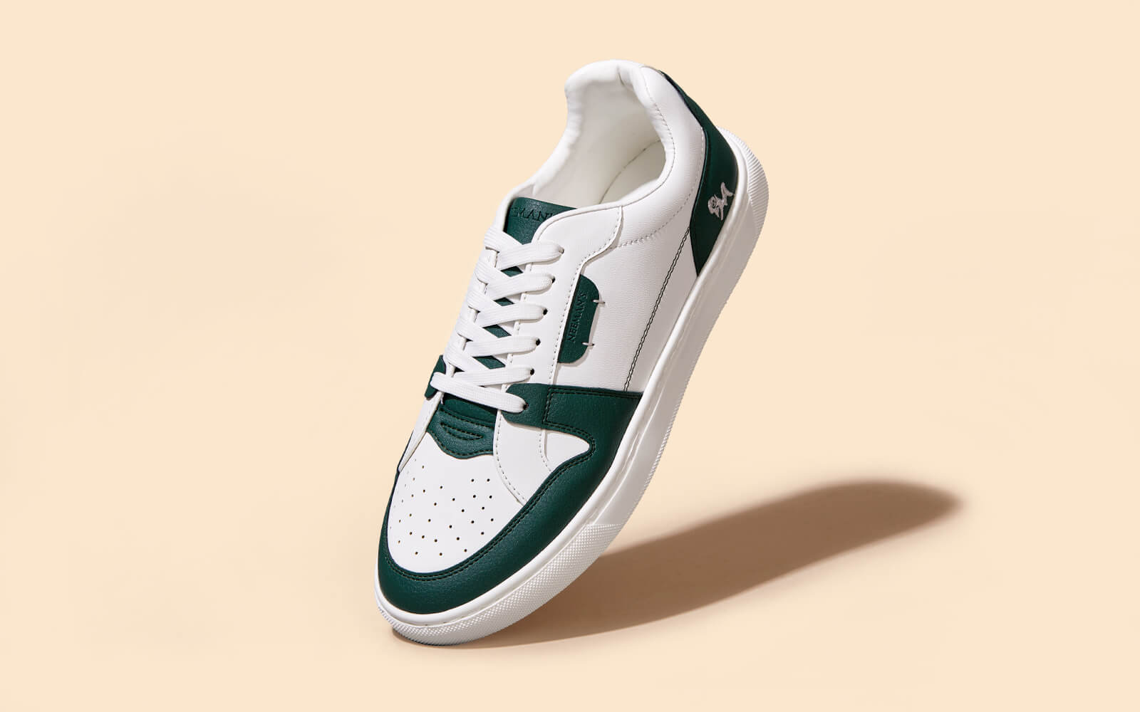 Retro Slick Sneakers : Green and White by My Store