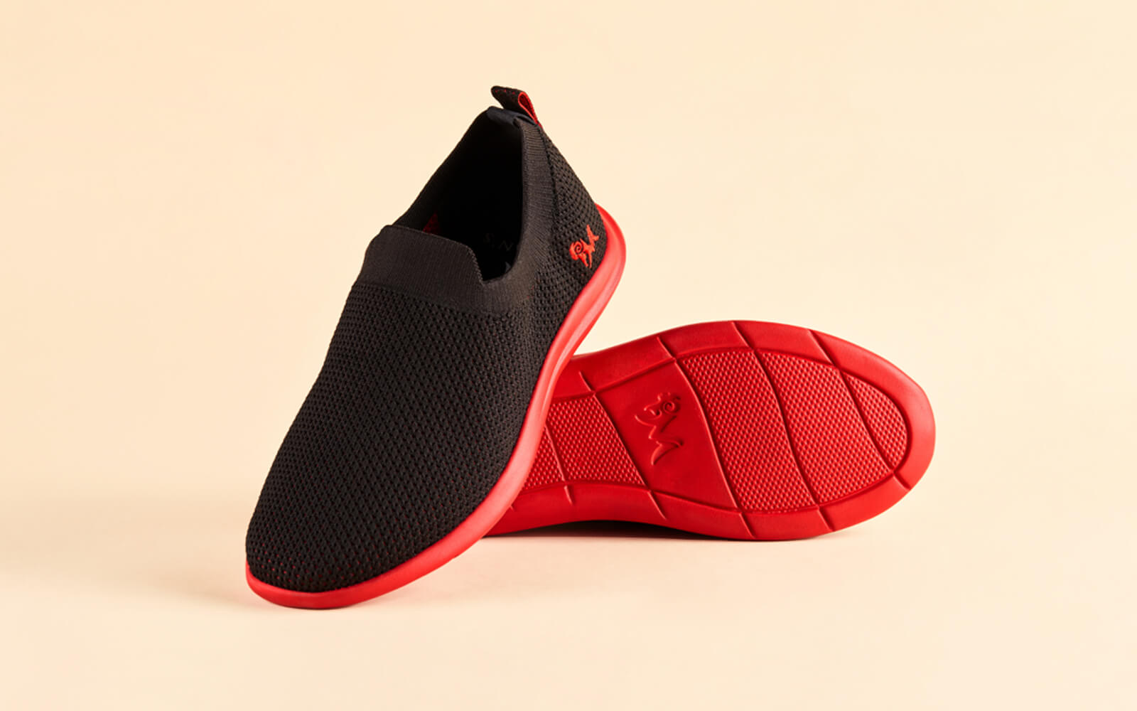 Spotlight Slip Ons : Hale Black / Red Sole by My Store