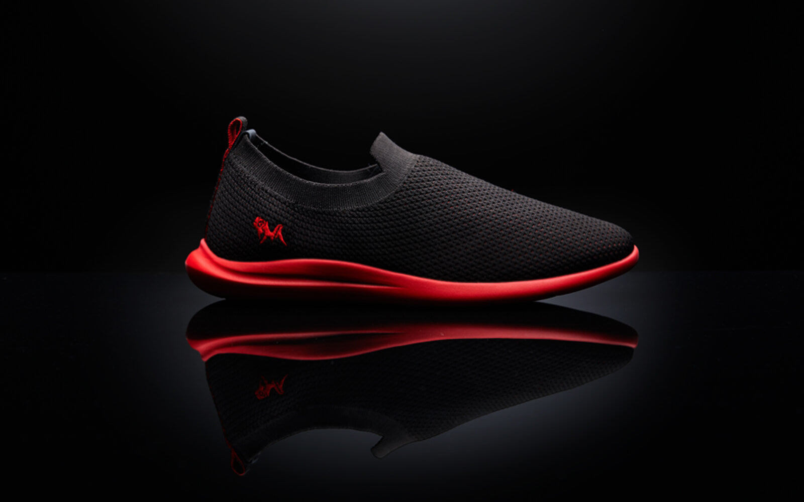 Spotlight Slip Ons : Hale Black / Red Sole by My Store