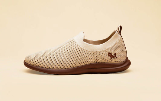 Spotlight Slip Ons : Tusk Ivory / Brown Sole by My Store