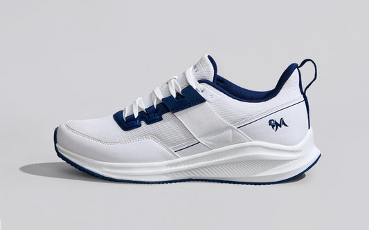 The Exuberants – White-Blue | Trendy White & Blue Sneakers for Active Everyday Style
