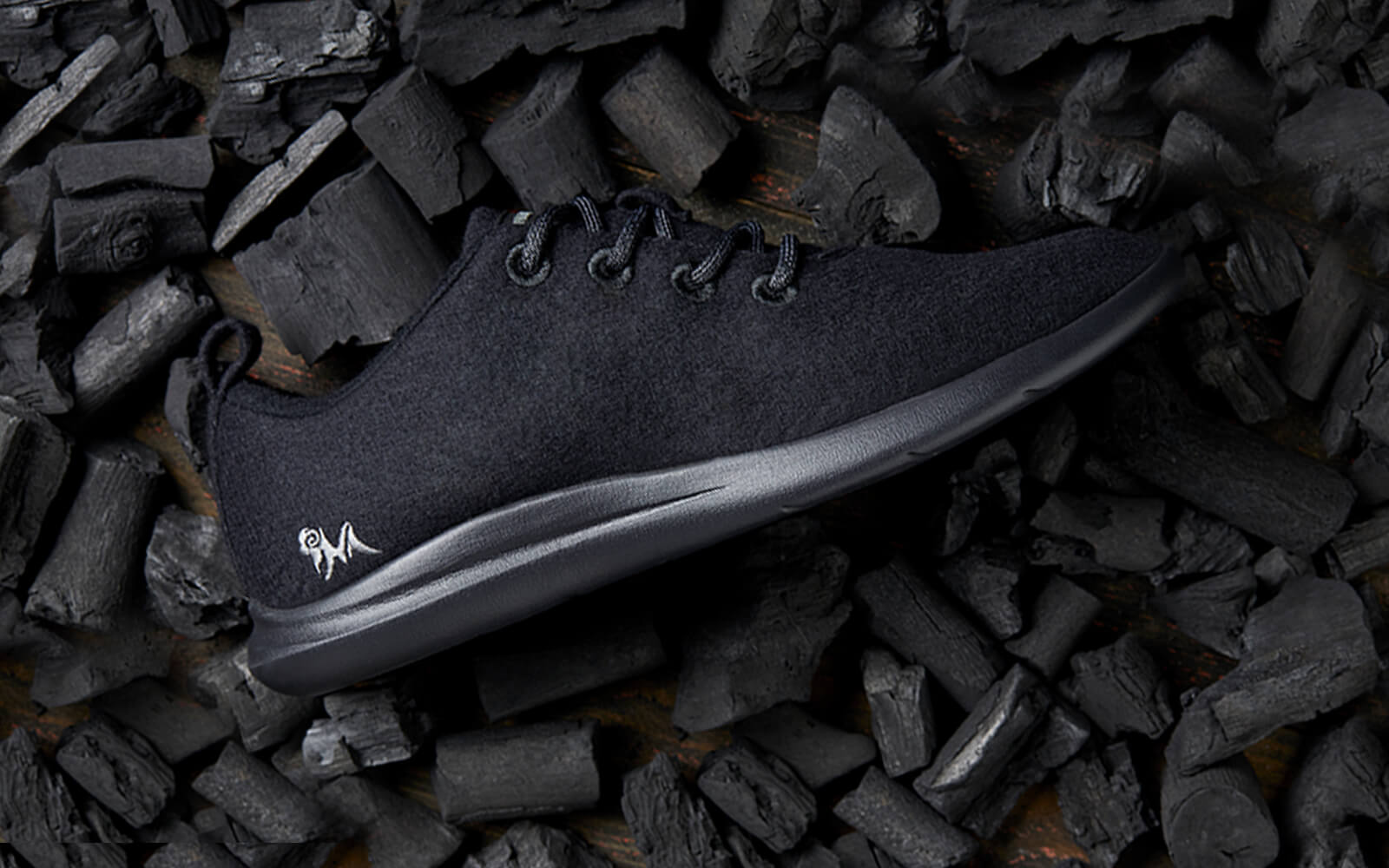 Wool Joggers : Coal Black / Black Sole by My Store