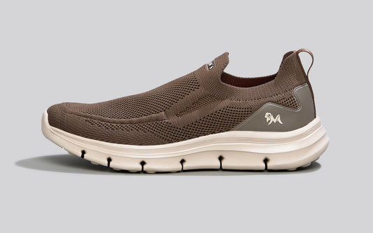 Breathe Ease Slip Ons : Brown by My Store