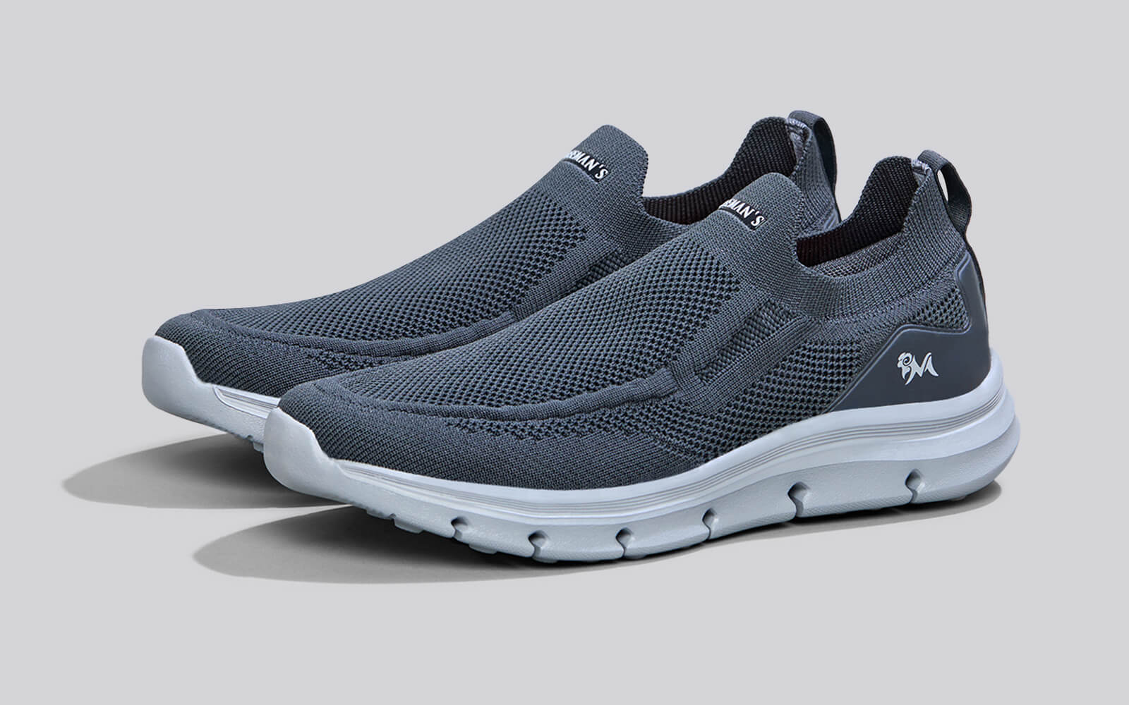 Breathe Ease Slip Ons : Grey by My Store