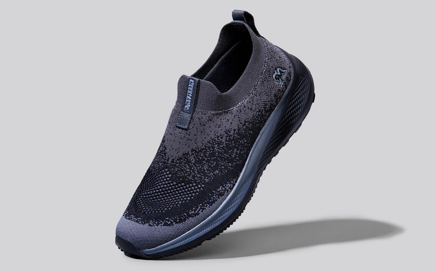 Blend Knit Slip Ons : Black-Grey by My Store