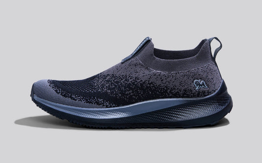 Blend Knit Slip Ons : Black-Grey by My Store