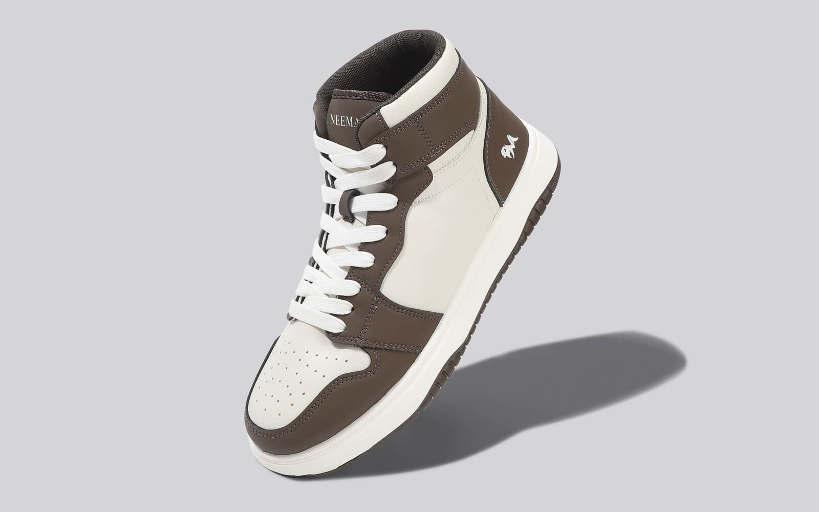 Character High Top : Ivory-Brown by My Store
