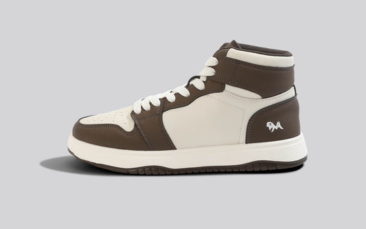 Character High Top : Ivory-Brown by My Store
