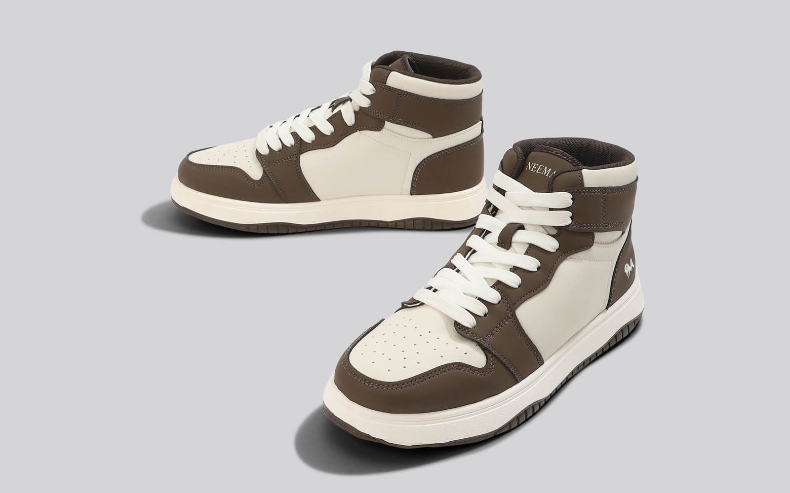 Character High Top : Ivory-Brown by My Store